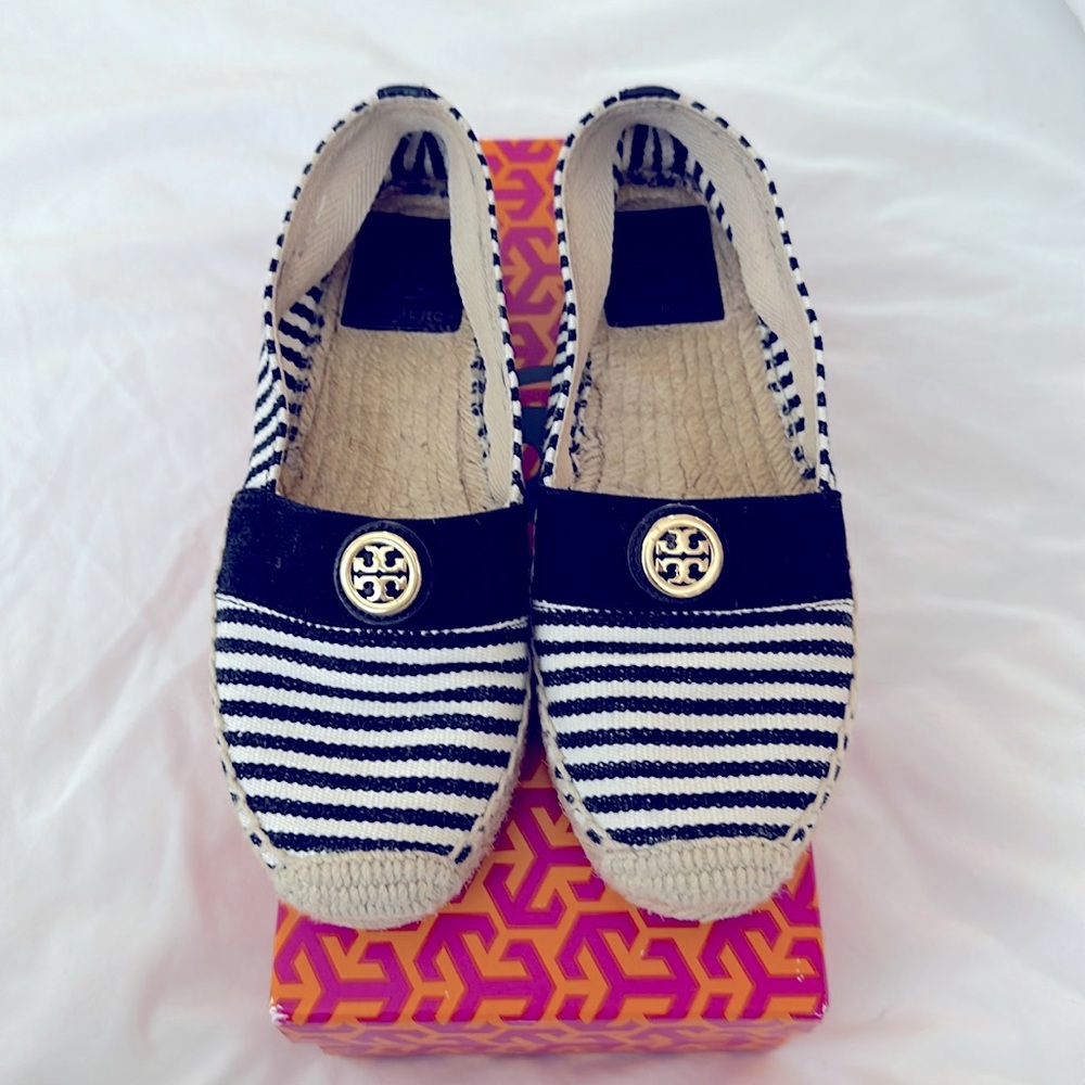 Tory Burch Striped Espadrilles Size 7